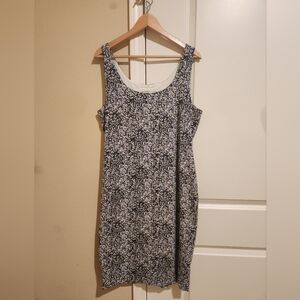 Peruvian Connection Purlple Gray and Cream Mini Dress